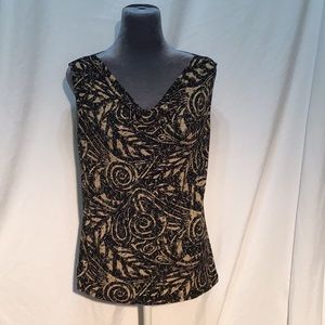 CKW draped neck blouse size large